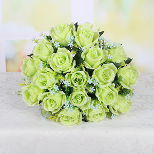 Ramo de rosas artificiales económicas de 18 cabezas para la <span class=keywords><strong>novia</strong></span> para Pascua Navidad y ocasiones de regreso a la escuela - Product Image 2
