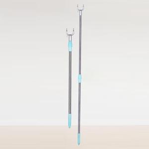 Crochets <span class=keywords><strong>à</strong></span> vêtements télescopiques rétractables en acier inoxydable portables 140CM Pôles de corde <span class=keywords><strong>à</strong></span> <span class=keywords><strong>linge</strong></span> durables - Product Image 3