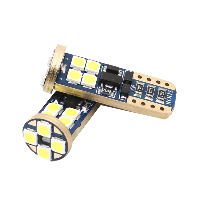 ALTA Qualidade Led Substituição Lâmpada 12V 168 194 T10 W5W AMARELO VERMELHO Branco canbus 12Smd 3030 interior do carro Led Side Marcador Lâmpada Luz