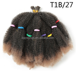 <span class=keywords><strong>Hot</strong></span> <span class=keywords><strong>Sale</strong></span> Afro <span class=keywords><strong>Kinky</strong></span> Hair Bulk Extensions Eenvoudig Gehaakte Vlechten Voorgespannen Vlechten Groothandel Expressie Vlecht Gehaakt Haar - Product Image 5