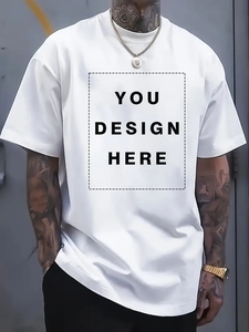 เสื้อยืดคอกลมสำหรับผู้ชายสีแดงนาฬิกาสายโซ่สีทองพิมพ์โลโก้ส่วนตัวกราฟิกสไตล์ย้อนยุค - Product Image 3