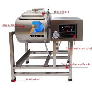 Precio al por mayor Powerfriend Máquina marinadora automática de vacío para carne, máquina eléctrica para marinar carne de res y salazón, 18L-150L - Product Image 5