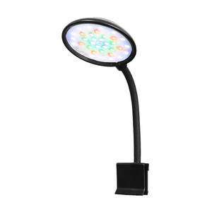 Lumière LED étanche à clipser pour aquarium 360° °   Lampe à col de cygne flexible à spectre complet pour nano aquarium et croissance de petites plantes - Product Image 6