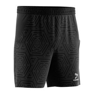 Shorts de sport unisexes en polyester pour hommes, pour la course à pied et le tennis, OEM ODM, pantalons imprimés noirs pour adultes de tous âges - Product Image 3