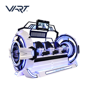 Manège de réalité virtuelle à 4 places pour cinéma VR 9D, plateforme de mouvement à 360 degrés, fauteuil œuf, jeux de tir VR 9D brevetés - Product Image 2