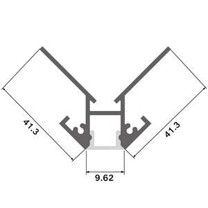 Profilo in alluminio di 2 metri, colore alluminio, ideale per strutture, finiture e applicazioni nel design e nella costruzione. - Product Image 1