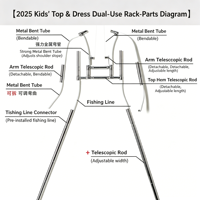 Cadre de Présentation Invisible pour Vêtements d'Enfants (Hauts et Robes) – Accessoire de Photographie pour Modélisme et Présentation de Vêtements