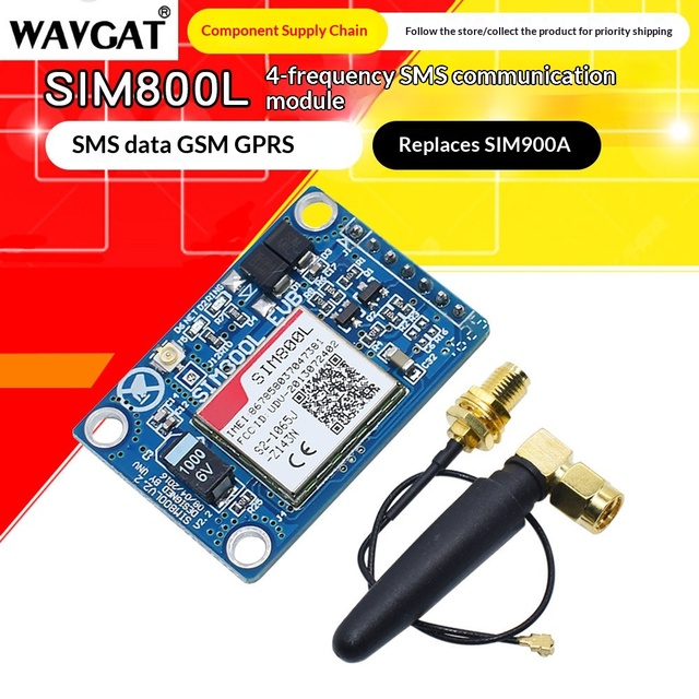 SIM800L Module Replaces SIM900A SMS Data GSM GPRS 4-Band Globally Available China