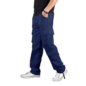 Pantalon cargo homme en coton Premium, coupe slim, multi-poches, style jogger, utilitaire, décontracté, pour le travail et les activités de plein air - Product Image 2