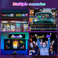 Pantalla LED P10 RGB de alta resolución, tablero de mensajes programable DIY para centro comercial, ascensor, función de animación publicitaria