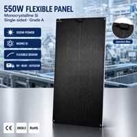Panneau solaire flexible monocristallin 550W à une face, haute efficacité pour le camping en extérieur, alimentation portable, vente en gros