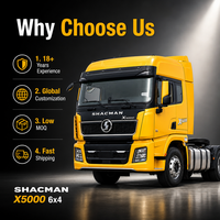 Camion tracteur Shacman X5000 6x4 d'occasion ultra-efficace, 10 roues, remis à neuf, pour le marché africain