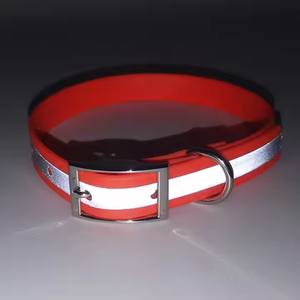 Reflektieren der Streifen Wasserdicht Factory Outlet Benutzer definiertes Hunde halsband Hunde leder halsband Nachts icherheit Desodor ierung Hunde halsband - Product Image 2