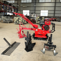 Nuevo Tipo de Tractor Walkbehind/Mini cultivador rotativo Autopropulsado/cultivadores agrícolas Mini máquina cultivadora de cadena