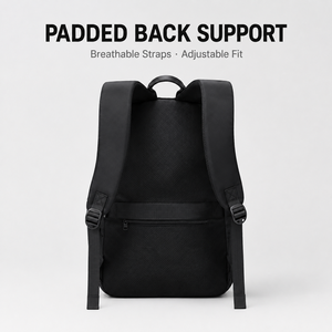 Custom <strong>Backpack</strong> <strong>Laptop</strong> Business Waterproof Black Nylon Office Travel Minimalist Men Lightweight <strong>Professional</strong> <strong>Backpack</strong> - Product Image 2