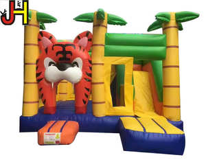 Attractive Jungle <strong>Tiger</strong> Combo With Slide Inflatable Bouncer Combo Commercial <strong>Tiger</strong> <strong>Jumper</strong> Inflatable Bounce Castle for Sale - Product Image 1