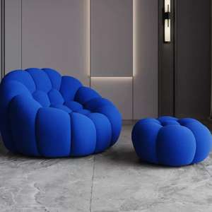 Beliebte Kürbis Einzels ofa Stuhl Kleine Wohnung Lazy Tatami-Stil Balkon Schlafzimmer Komfortable Schaum Stoff Rückenlehne Set - Product Image 1