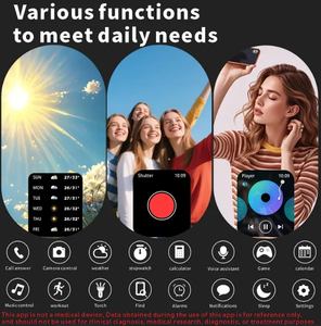 Đồng hồ thông minh Senbono Jx633 Đồng hồ thông minh cho nữ 600mAh pin lớn theo dõi sức khỏe đa thể thao theo dõi thể dục thể thao nam vuông đồng hồ thông minh - Product Image 2