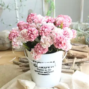 IFG 10 hoofd kleine kunstbloemen kleine zijden hortensia bloemen voor home decoratie