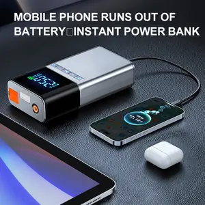 슈퍼 커패시터 124000 mah 점퍼 배터리 팩 자동차 부스터 리튬 파워 뱅크 점프 스타터 공기 압축기