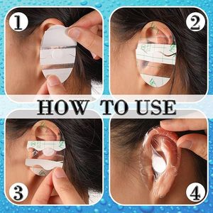 Parches impermeables para los oídos de bebés, para nadar, bañarse, ducharse, protectores de oídos impermeables, fundas para los oídos, película de PU - Product Image 5