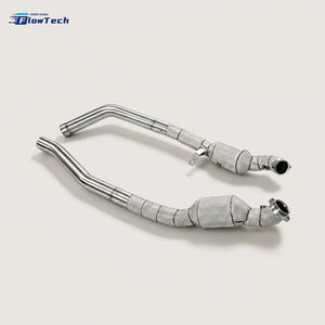 ท่อร่วมไอเสียแบบแข่งสำหรับ Mercedes Benz ML63 W164 M156 6.2L V8 ผลิตจากเหล็ก 304 พร้อมแผ่นกันความร้อน - Product Image 6