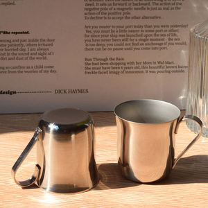 <span class=keywords><strong>Taza</strong></span> portátil de acero inoxidable sin montura de pared simple, <span class=keywords><strong>taza</strong></span> de agua o té de estilo clásico, vasos de chupito para uso en Bar - Product Image 4