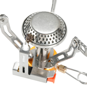 Réchaud à gaz portable pliable 115g ultra-léger 3000W avec allumeur intégré OEM ODM pour randonnée, camping et voyage - Product Image 4