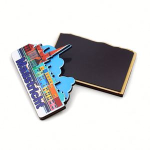 Home Decorative Germany Refrigerator Custom Souvenir 2 Layer Koln Mdf Magnetic Sticker Photo Foil Epoxy Wood Magnet - Product Image 1