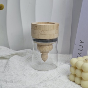 <span class=keywords><strong>Estufa</strong></span> de aromaterapia de vidrio hecha <span class=keywords><strong>a</strong></span> mano al por mayor de fábrica con combinación de madera, ideal para artículos religiosos del hogar en el Medio Oriente - Product Image 4