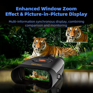 Jumelles de vision nocturne infrarouge à grand écran TFT de 3 pouces, véritable zoom numérique 4K 8X, jumelles de vision nocturne pour la chasse et le camping - Product Image 3