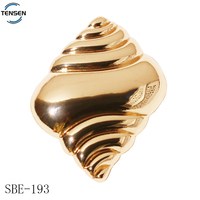 Fabricante de hardware de traje de baño con forma de concha sostenible, ropa de playa ajustable, sujetador de hebilla dorada de Metal, hebillas de cierre de Metal