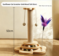 Griffoir vertical pour chat, résistant à l'usure et aux griffures, avec colonne en sisal, jouet pour animaux de compagnie, articles pour arbres à chat et griffoirs