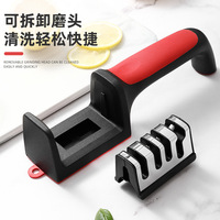 Aiguiseur de couteaux en céramique manuel multifonctionnel antidérapant Weilan WL008, grain grossier, durable