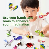 Puzzle 3D personnalisé, blocs de construction imbriqués, jouet amusant sur le thème des animaux, assemblage créatif DIY, enfants âgés de 4 à 6 ans, éducatif, stimulant l'esprit
