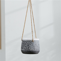 Pots de fleurs suspendus en céramique émaillée flottante, décoration de jardin d'intérieur/extérieur moderne et écologique, pas cher