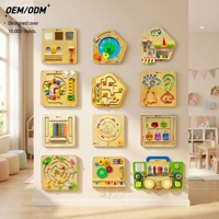 Jouets muraux en bois naturel |   Plus de 100 designs |   Jeu sensoriel Montessori STEM |   Apprentissage précoce |   Sûr et non toxique |   Concevez le vôtre
