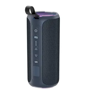 Jardín al aire libre de alta calidad Bluetooth Boombox Led estéreo Mini para teléfono impermeable altavoz de diente azul