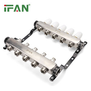 IFAN Atacado Baixo MOQ 3/4 "<span class=keywords><strong>Manifold</strong></span> De Água 304 Manifolds De Aço Inoxidável para Sistemas De Aquecimento De Piso - Product Image 3