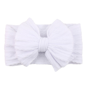 Fashion Newborns Soft Cloth Nylon <strong>Headbands</strong> Colorful Double Big Bowknot Turbans Cartoon Style <strong>Baby</strong> Girls <strong>Headband</strong> - Product Image 6