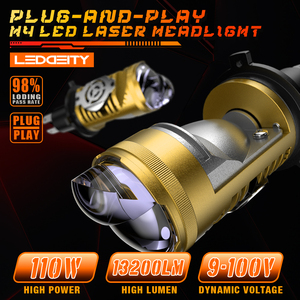 LEDDEITY 110W <span class=keywords><strong>H4</strong></span> 13200lm luce luce luce bianca fredda 6000k presa in alluminio Plug Play CANBUS accessorio per auto moto nuovo - Product Image 4