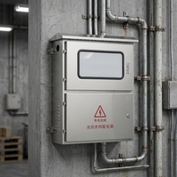 Caja de Distribución de Energía para Exteriores de Acero Inoxidable de Alta Calidad Directo de Fábrica, Gabinete de Red PV a Prueba de Agua y Polvo IP65