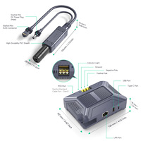 Adaptador POE Mini Starlink 3 en 1 de 150W, Switches de Red, HUB, Cargador de Energía, Cable CAT6, Conector RJ45 para Piezas de Telecomunicaciones para Automóviles