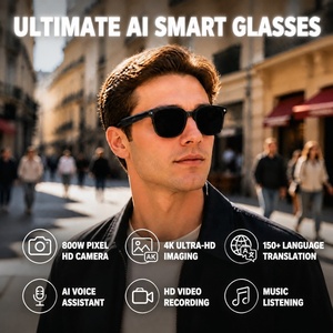 Smart Ai <b>Glasses</b> with 8MP 4K <b>Camera</b> Sunglasses for Real-time Ai Assistant Translation Music Playing Calling AR Hardware - Product Image 1