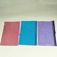 Nueva Carpeta de Archivos de PVC Transparente con Purpurina Color A6, Bolsa para Documentos, Bolsa con Cierre para Hojas Sueltas, Sobre de Plástico con Cremallera para Anillas