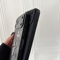 Étui de téléphone portable en cuir laser pour Apple 17 Air, tendance, iPhone 15 14 Plus, coloré, 16 Pro Max, protection intégrale anti-chute