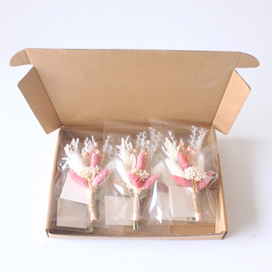 Mini Bouquet de Fleurs Séchées Boutonnière Cadeau Boîte aux Lettres Mariage Prix de Gros Mini Bouquet de Fleurs Séchées Naturelles - Product Image 6