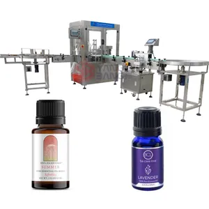YB-YX4 Full Automatic Essential Oil Filling Production Line Liquid Automatic Filling Machine For 30ML