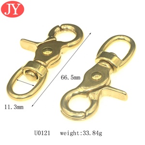 جودة عالية صلبة النحاس هوك المفاجئة للحقائب الجلدية مختلف الأحجام قفل معدني - Product Image 1