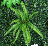 Mur végétal artificiel en plastique, herbe verte, mur de fleurs pour la décoration de porte, de magasin, pour la Saint-Valentin, utilisation intérieure/extérieure